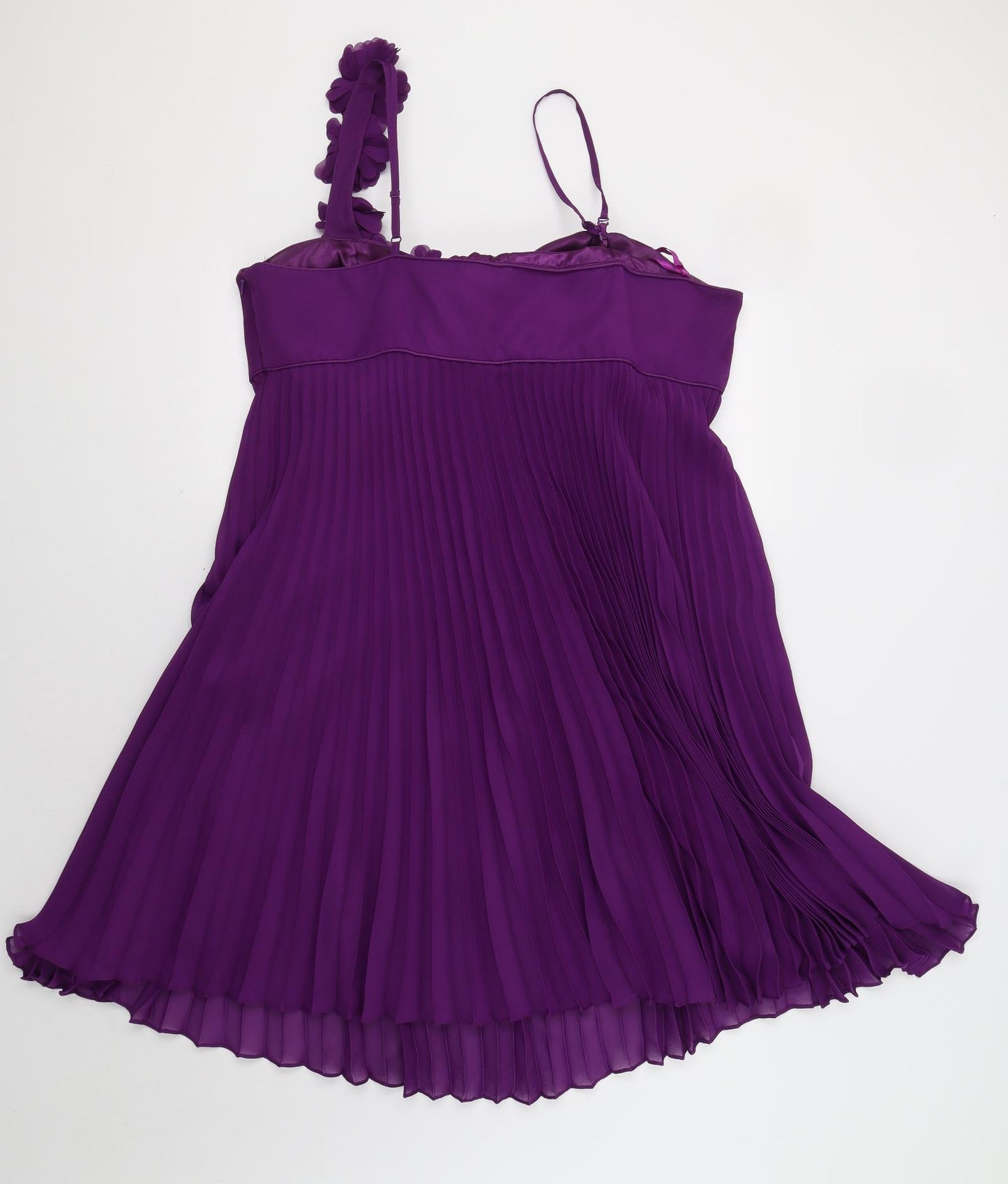 Debut Womens Purple   A-Line  Size 20  - Flower Detail