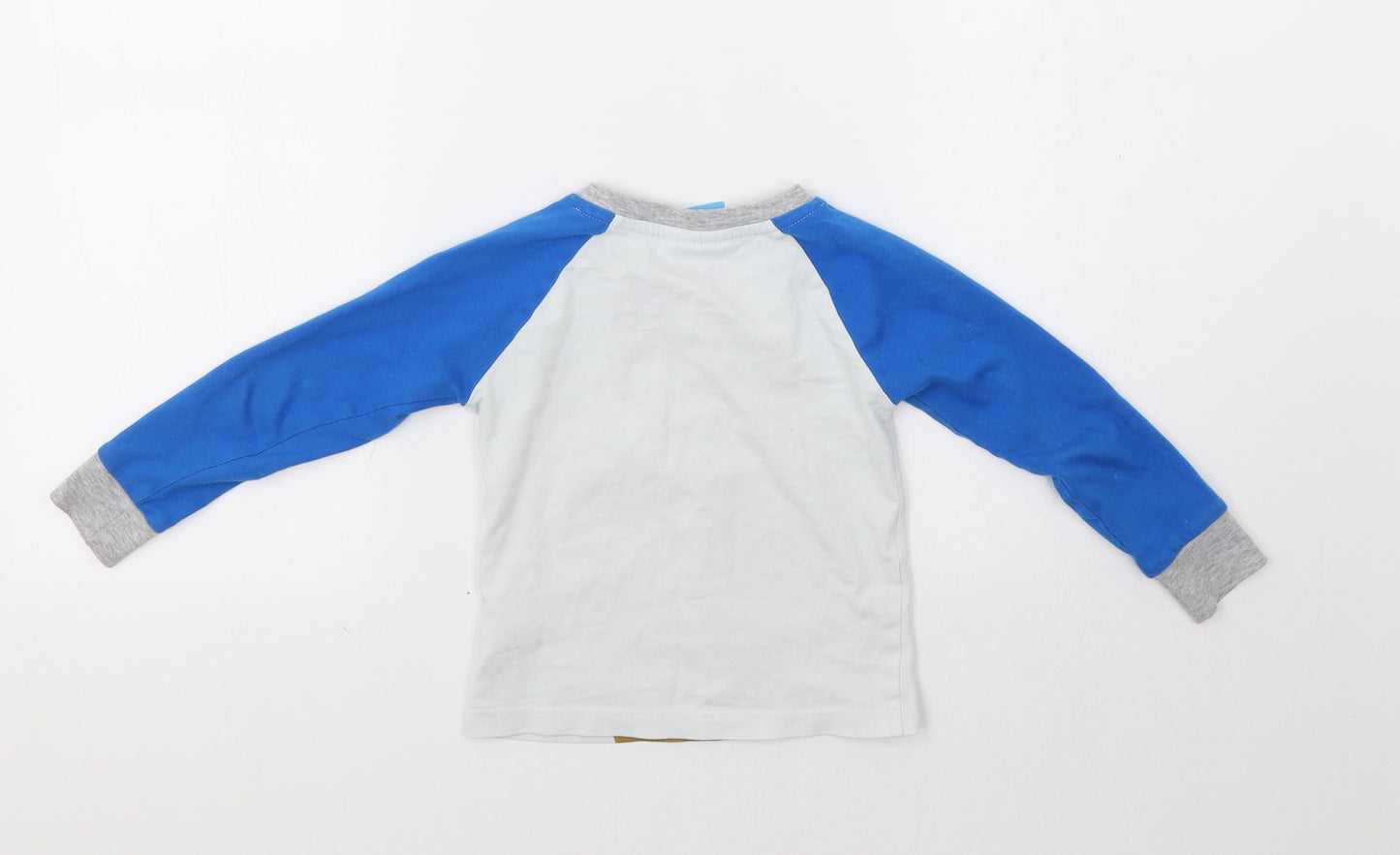 TU Boys Blue Colourblock  Basic Polo Size 2-3 Years  - Hey Duggee