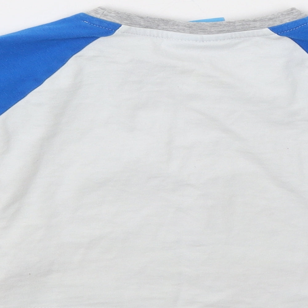 TU Boys Blue Colourblock  Basic Polo Size 2-3 Years  - Hey Duggee