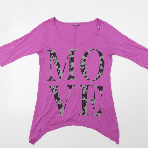 Janina Womens Pink   Tunic Blouse Size 12  - Move