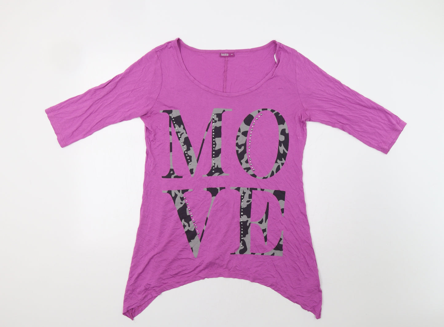 Janina Womens Pink   Tunic Blouse Size 12  - Move