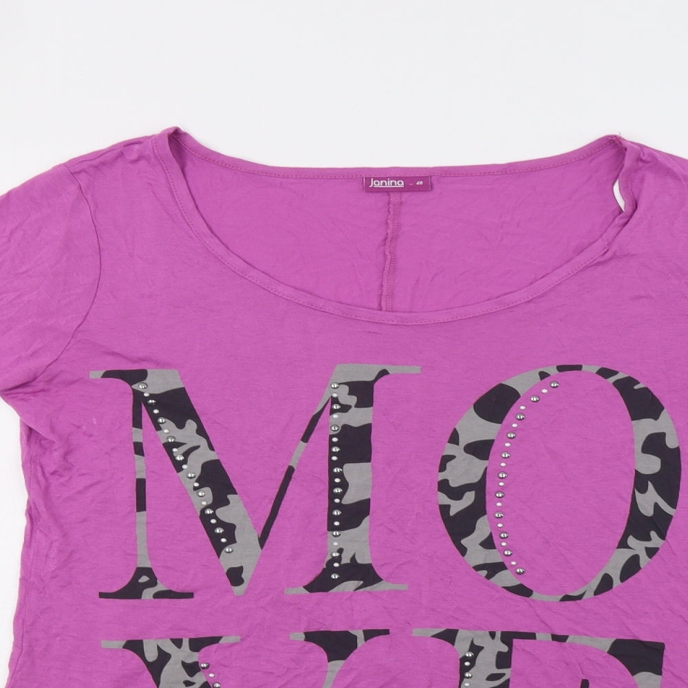 Janina Womens Pink   Tunic Blouse Size 12  - Move