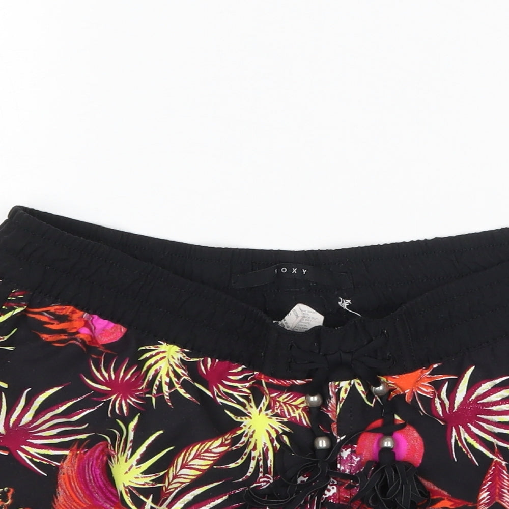 ROXY Womens Multicoloured Floral  Hot Pants Shorts Size 12