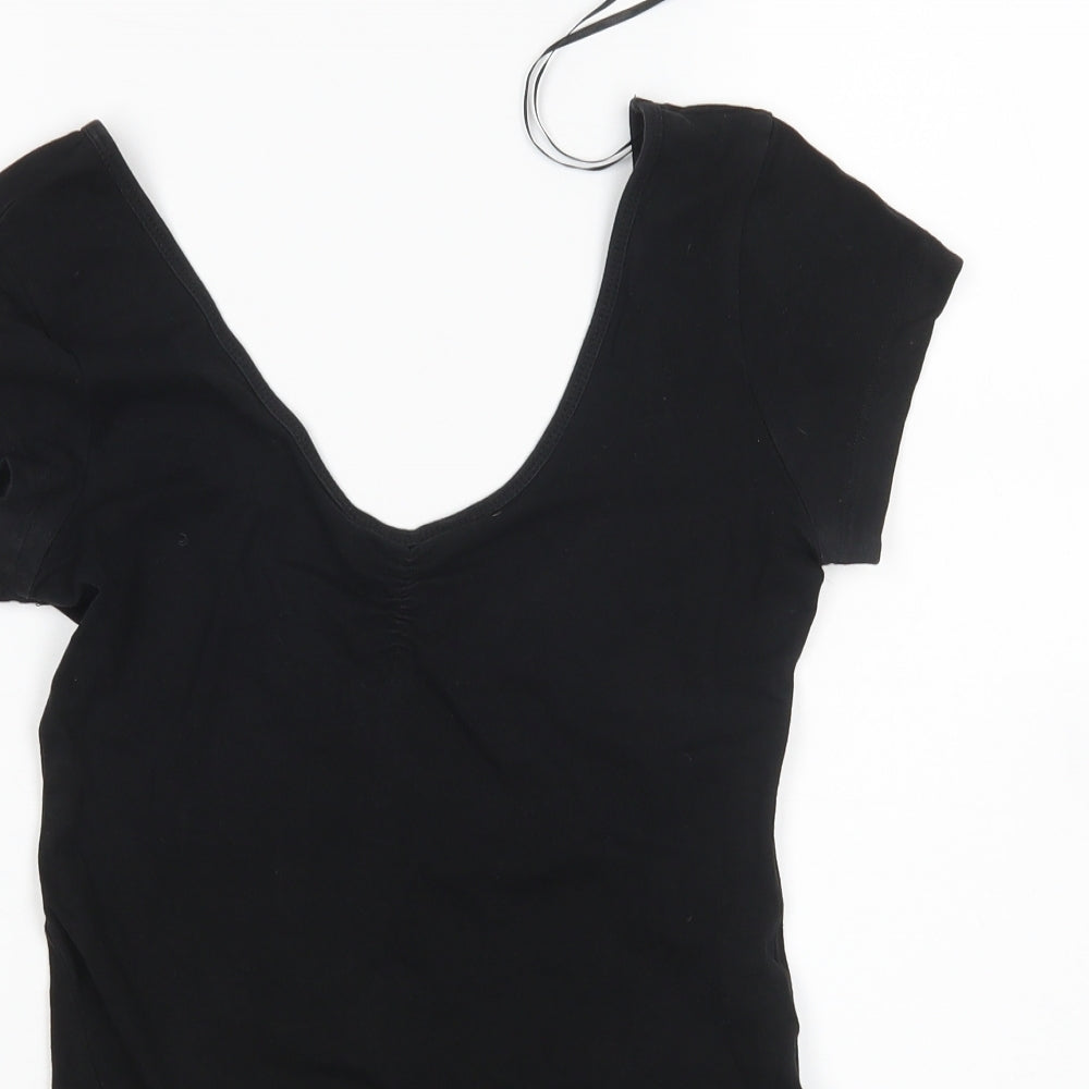 River Island Womens Black   Bodysuit One-Piece Size M