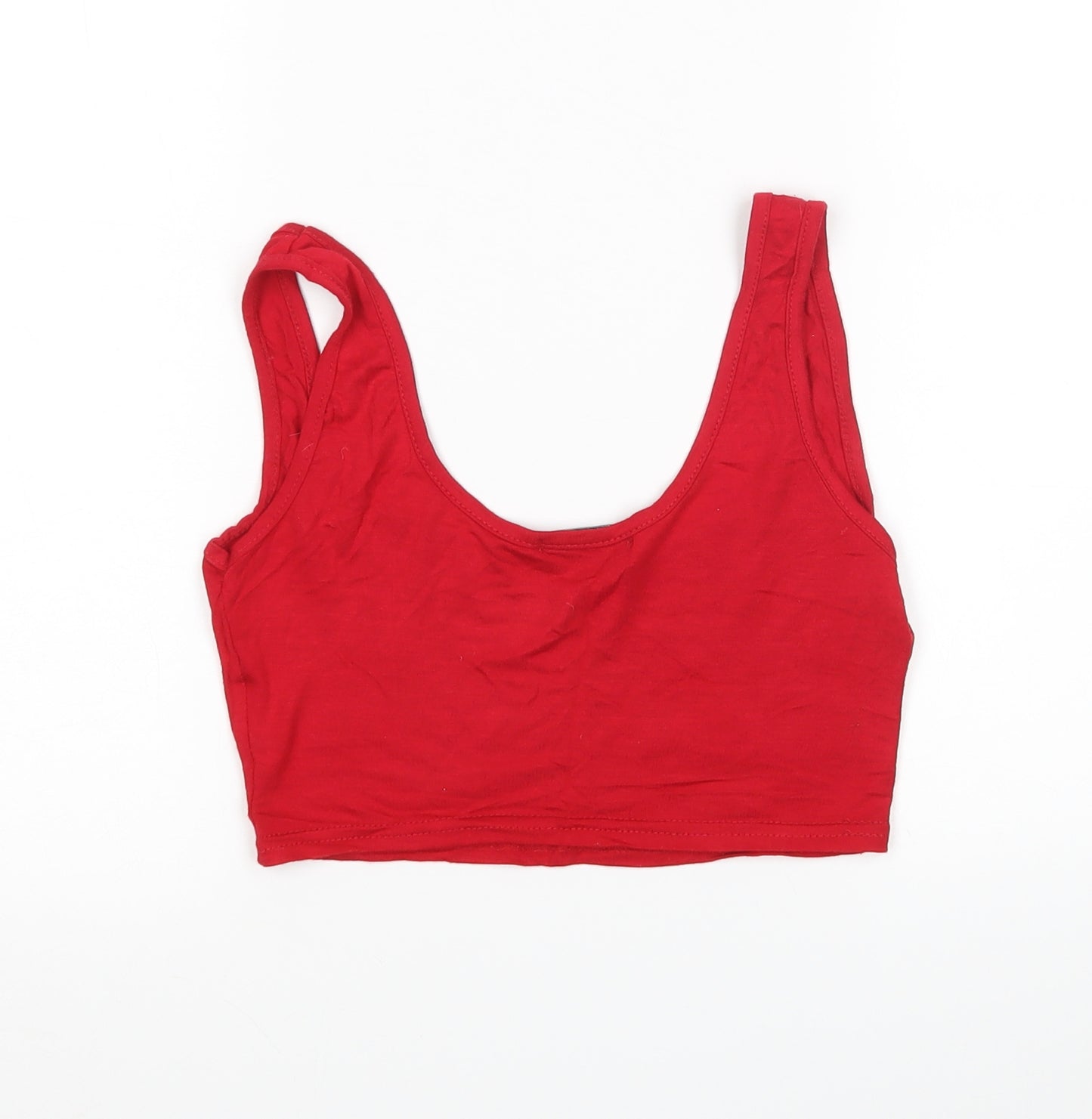 In the Style Womens Red   Cropped Tank Size 8