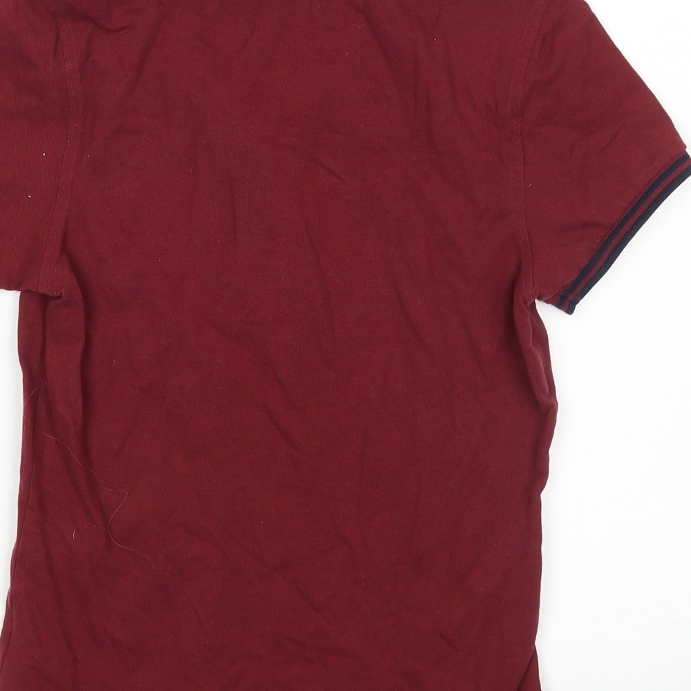 Fred Perry Womens Red   Basic Polo Size 8