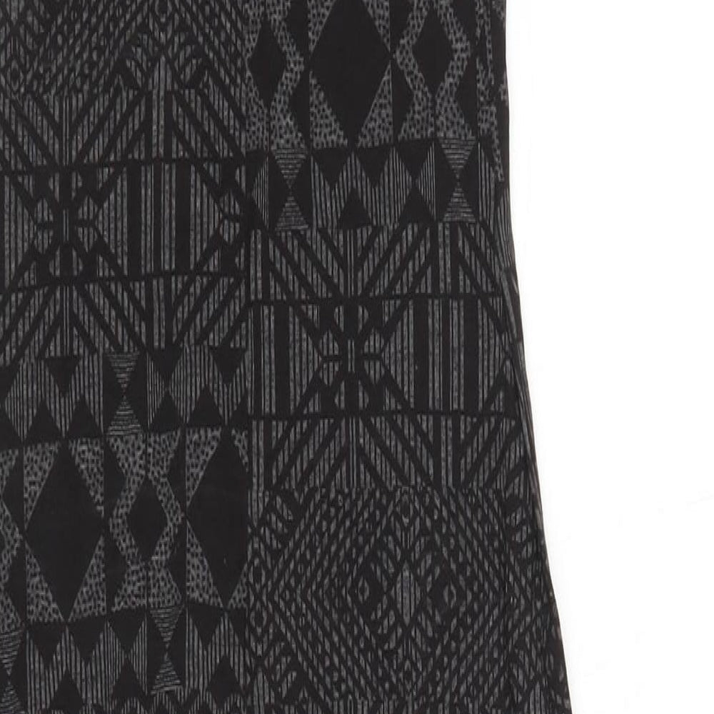 New Look Womens Grey Argyle/Diamond  Pencil Dress  Size 6