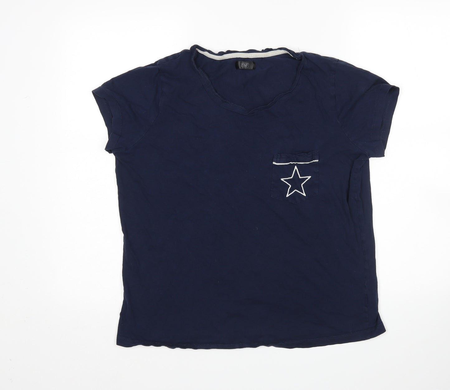 F&F Womens Blue   Top Pyjama Top Size 16