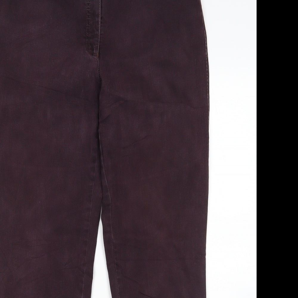 BRAX Womens Purple   Straight Jeans Size 16 L30 in