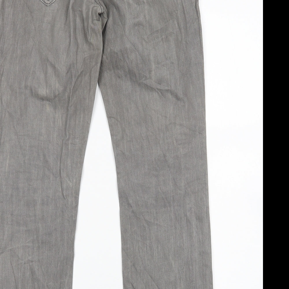 Preworn Womens Grey   Bootcut Jeans Size 32 in L29 in
