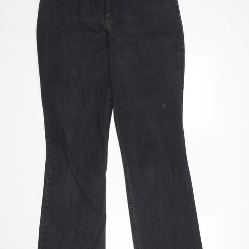 M&S Mens Grey   Bootcut Jeans Size 16 L32 in