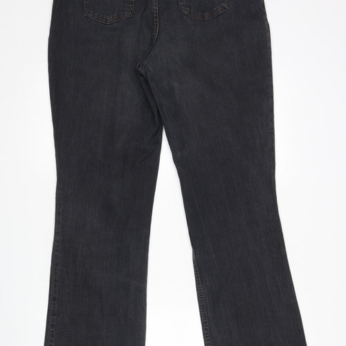 M&S Mens Grey   Bootcut Jeans Size 16 L32 in