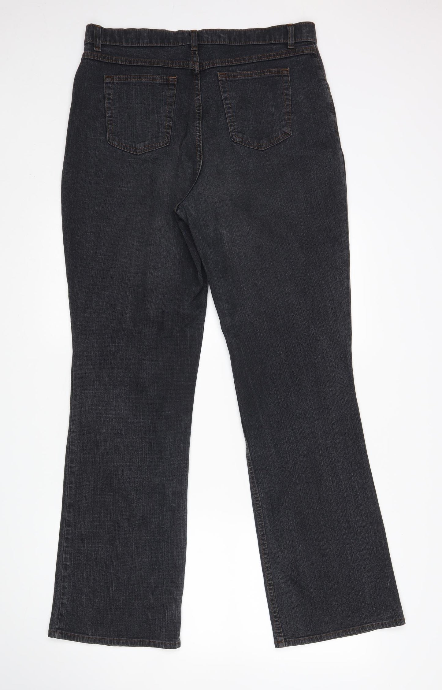 M&S Mens Grey   Bootcut Jeans Size 16 L32 in