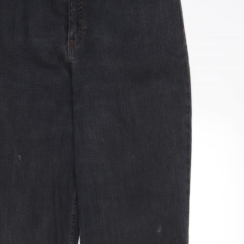 M&S Mens Grey   Bootcut Jeans Size 16 L32 in