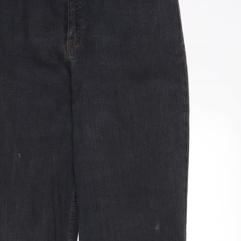 M&S Mens Grey   Bootcut Jeans Size 16 L32 in