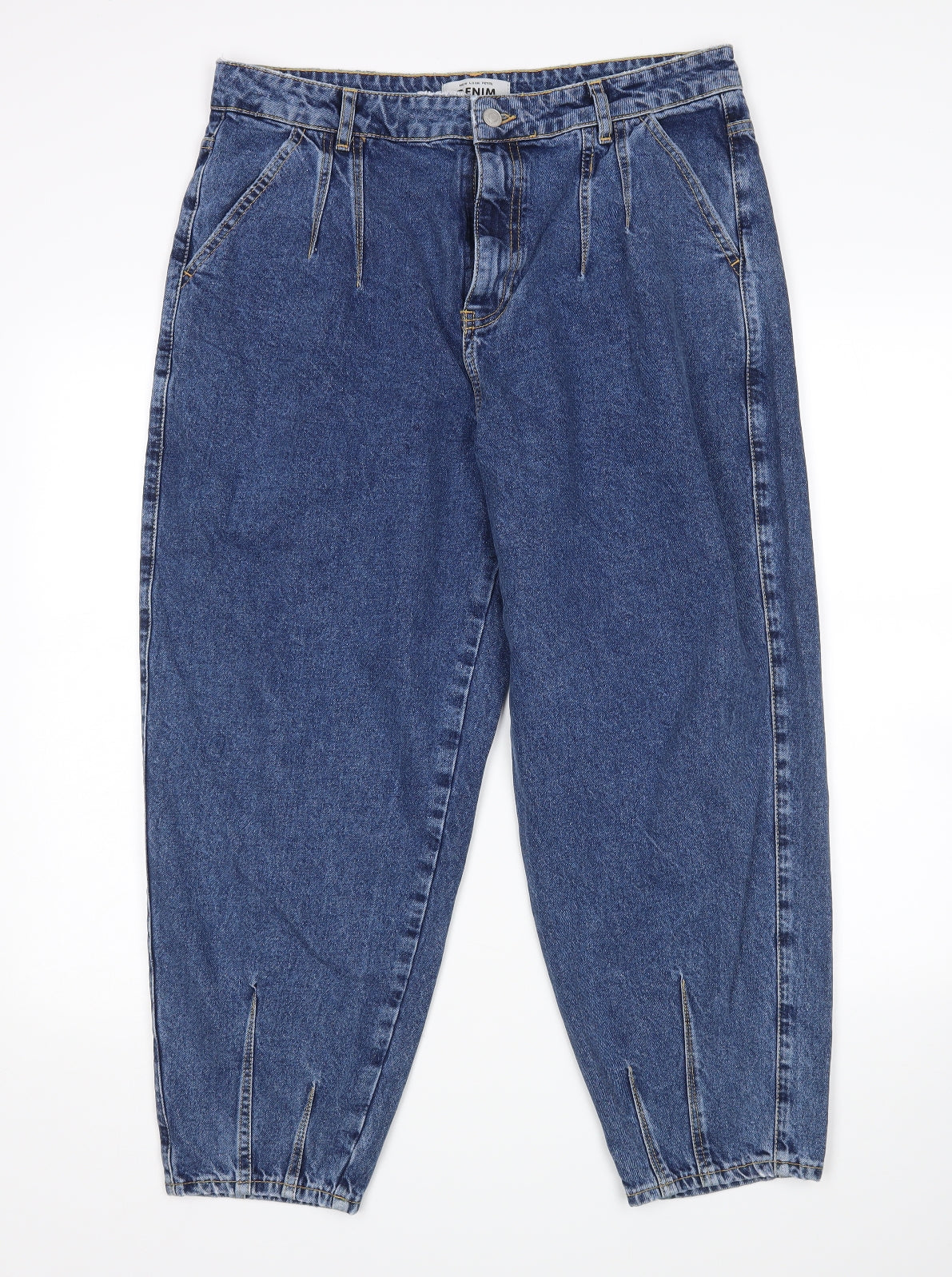 New Look Womens Blue   Mom Jeans Size 16 L25 in
