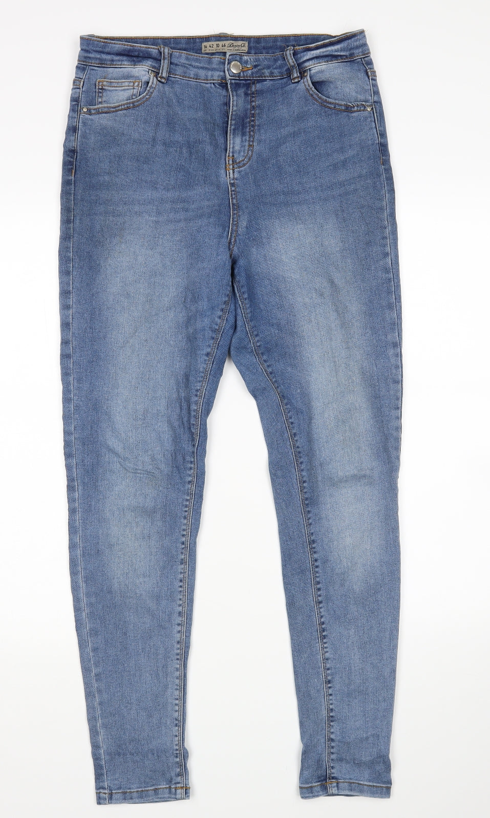 Denim Co Womens Blue   Skinny Jeans Size 14 L29 in