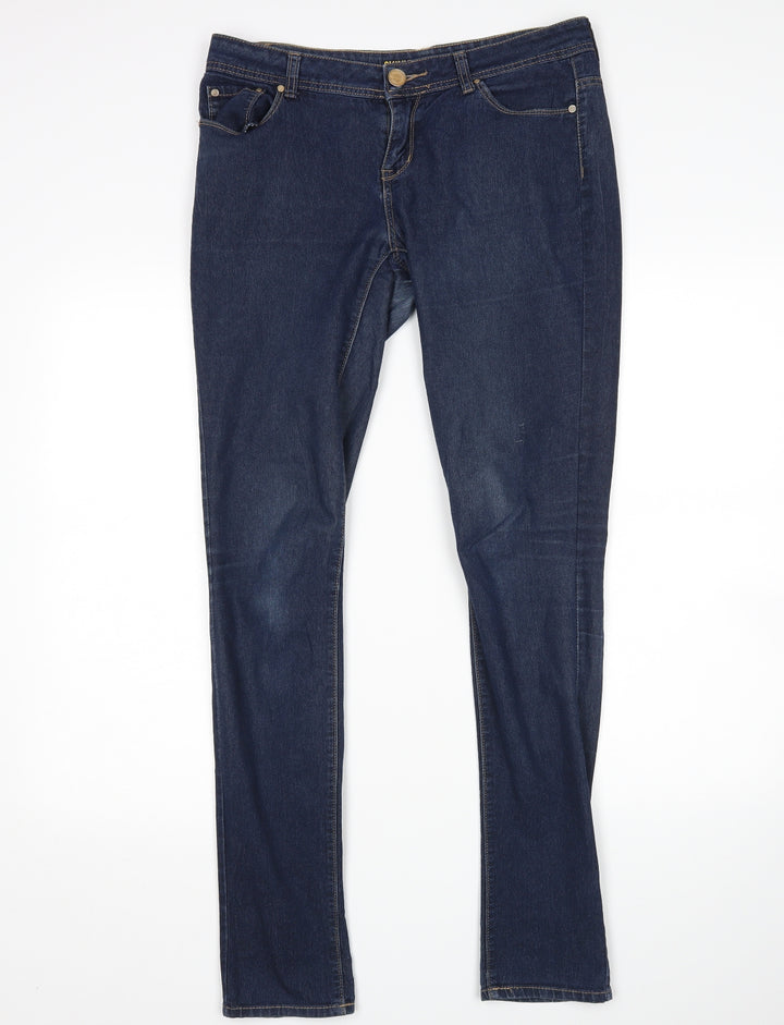 Denim Co Womens Blue Skinny Jeans Size 12 L32 in