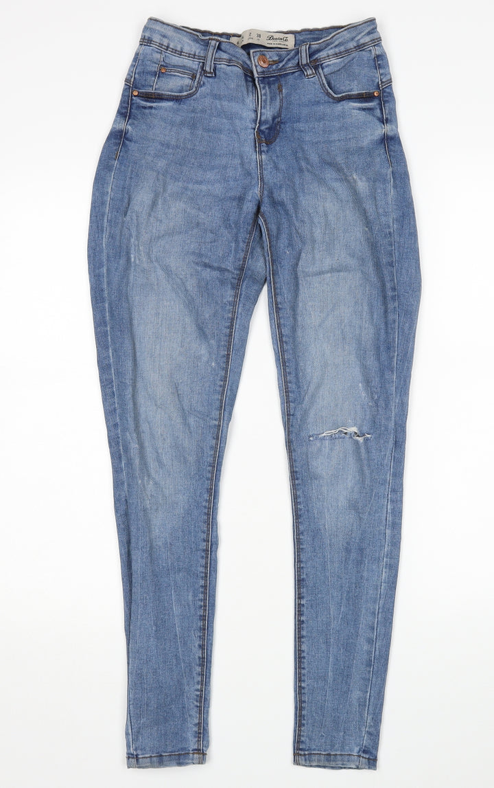 Denim Co Womens Blue   Skinny Jeans Size 6 L28 in