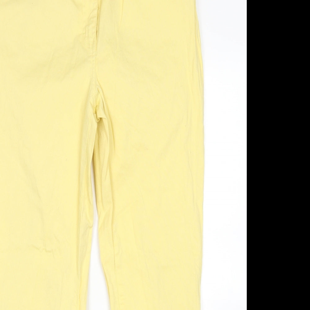 Damart Womens Yellow   Straight Jeans Size 14 L29 in