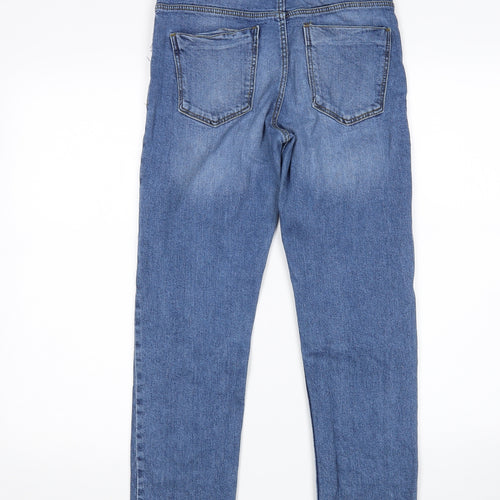 Denim CO Womens Blue   Straight Jeans Size 8 L26 in