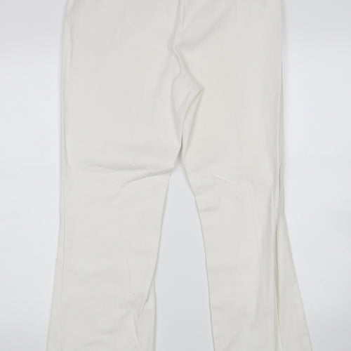 Simply Be Womens White   Straight Jeans Size 16 L28 in