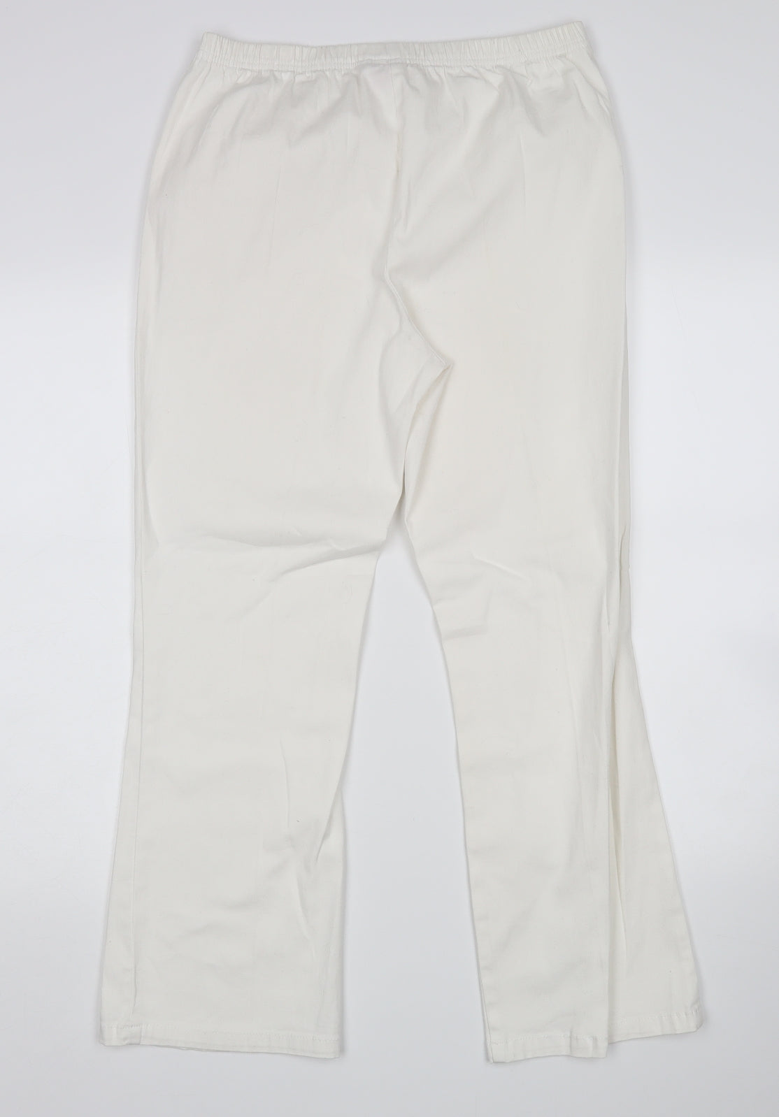 Simply Be Womens White   Straight Jeans Size 16 L28 in