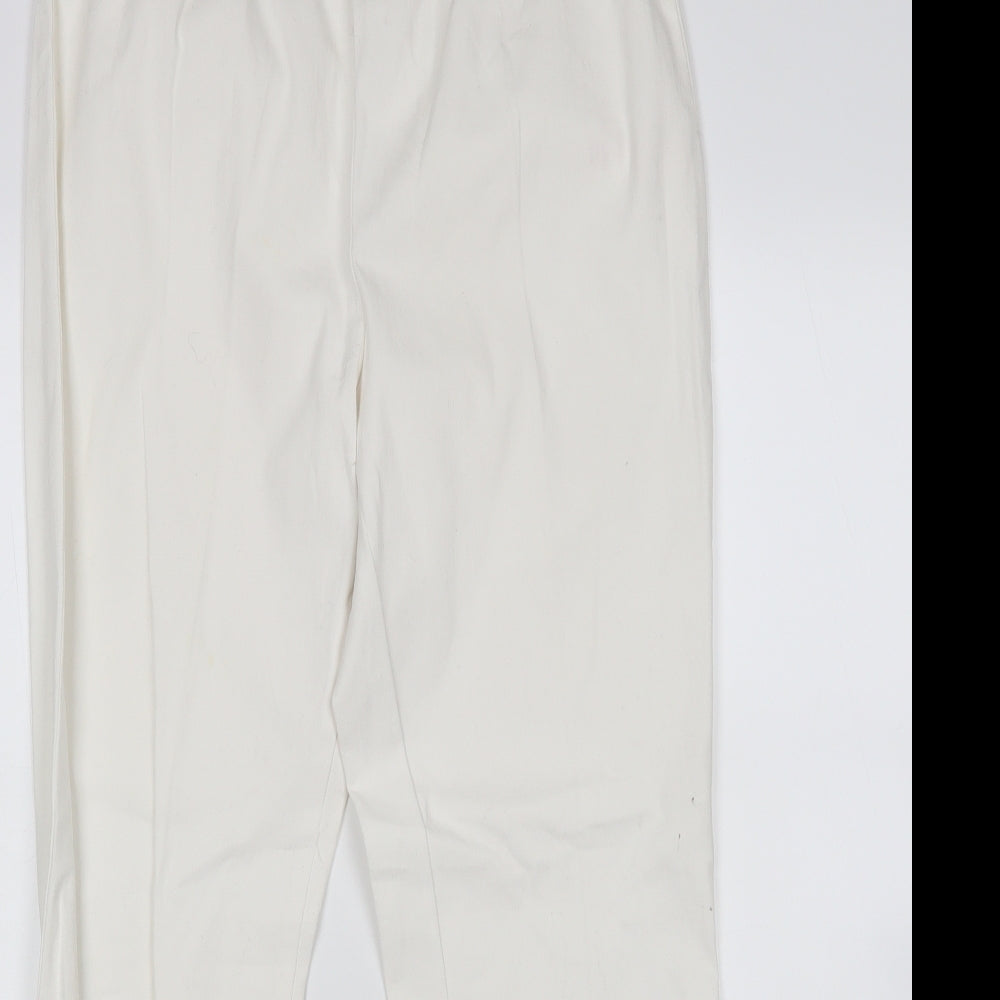 Simply Be Womens White   Straight Jeans Size 16 L28 in