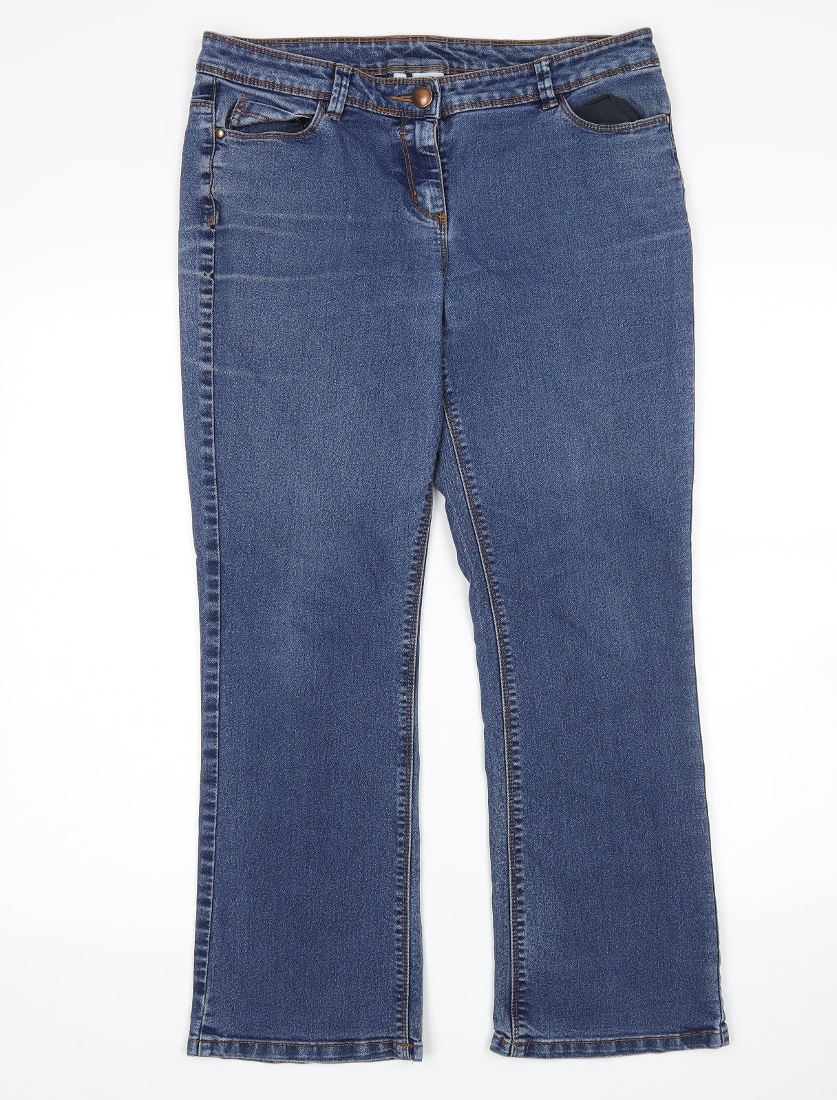 BHS Womens Blue   Bootcut Jeans Size 12 L27 in