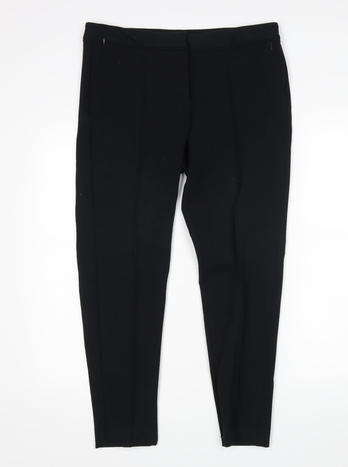 M&S Womens Black   Trousers  Size 14 L27 in