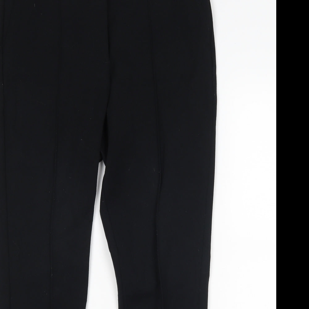 M&S Womens Black   Trousers  Size 14 L27 in