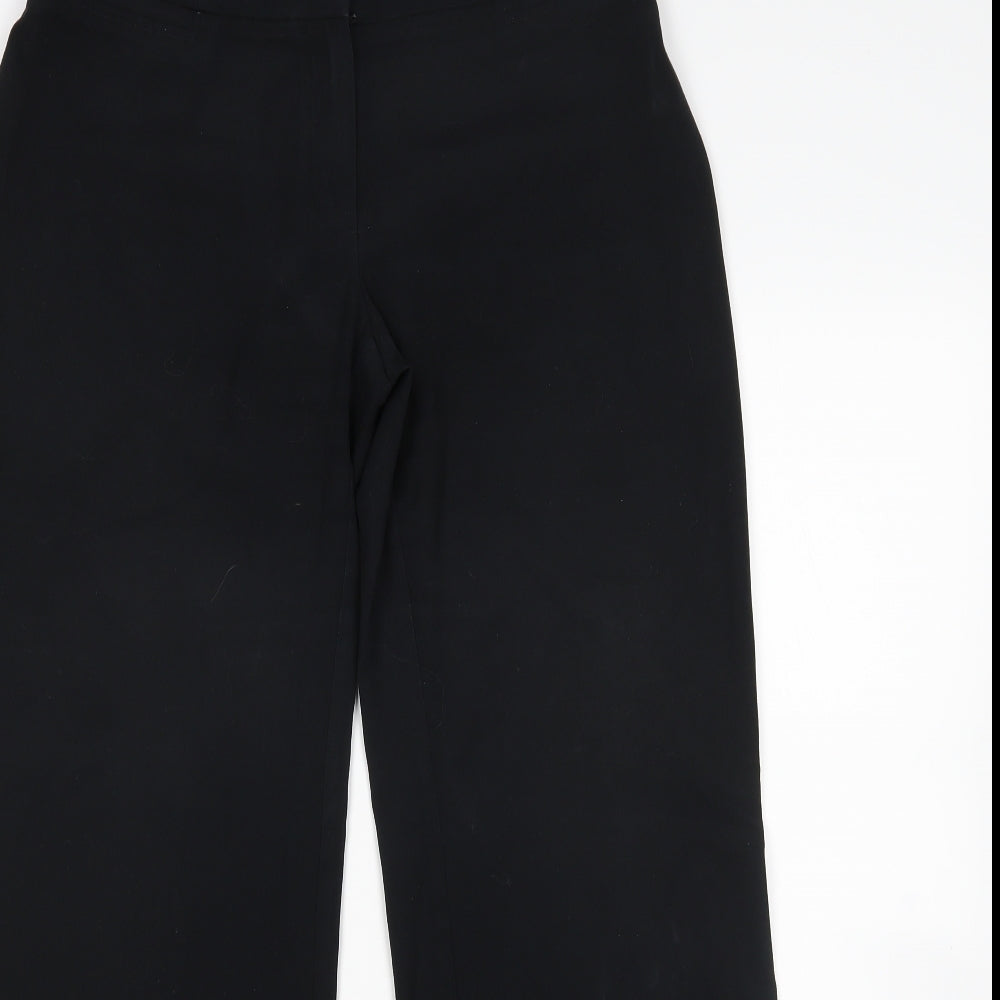 M&S Womens Black   Trousers  Size 10 L30 in
