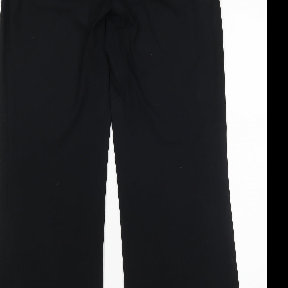 M&S Womens Black   Trousers  Size 10 L30 in