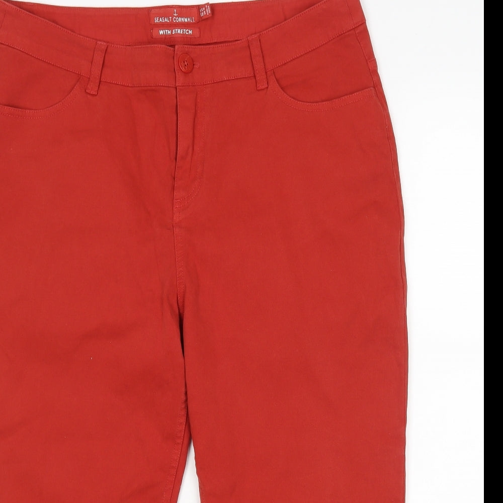 Seasalt Womens Red   Cropped Jeans Size 16 L23 in