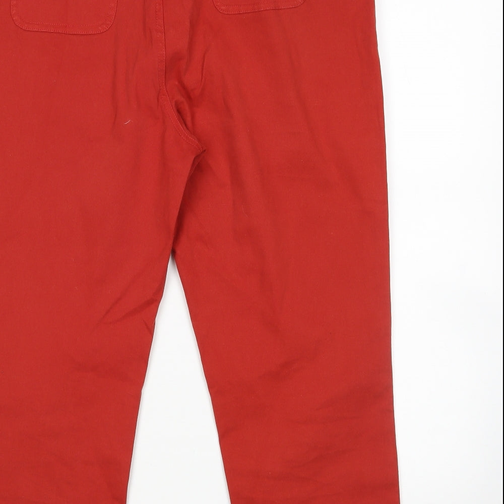 Seasalt Womens Red   Cropped Jeans Size 16 L23 in
