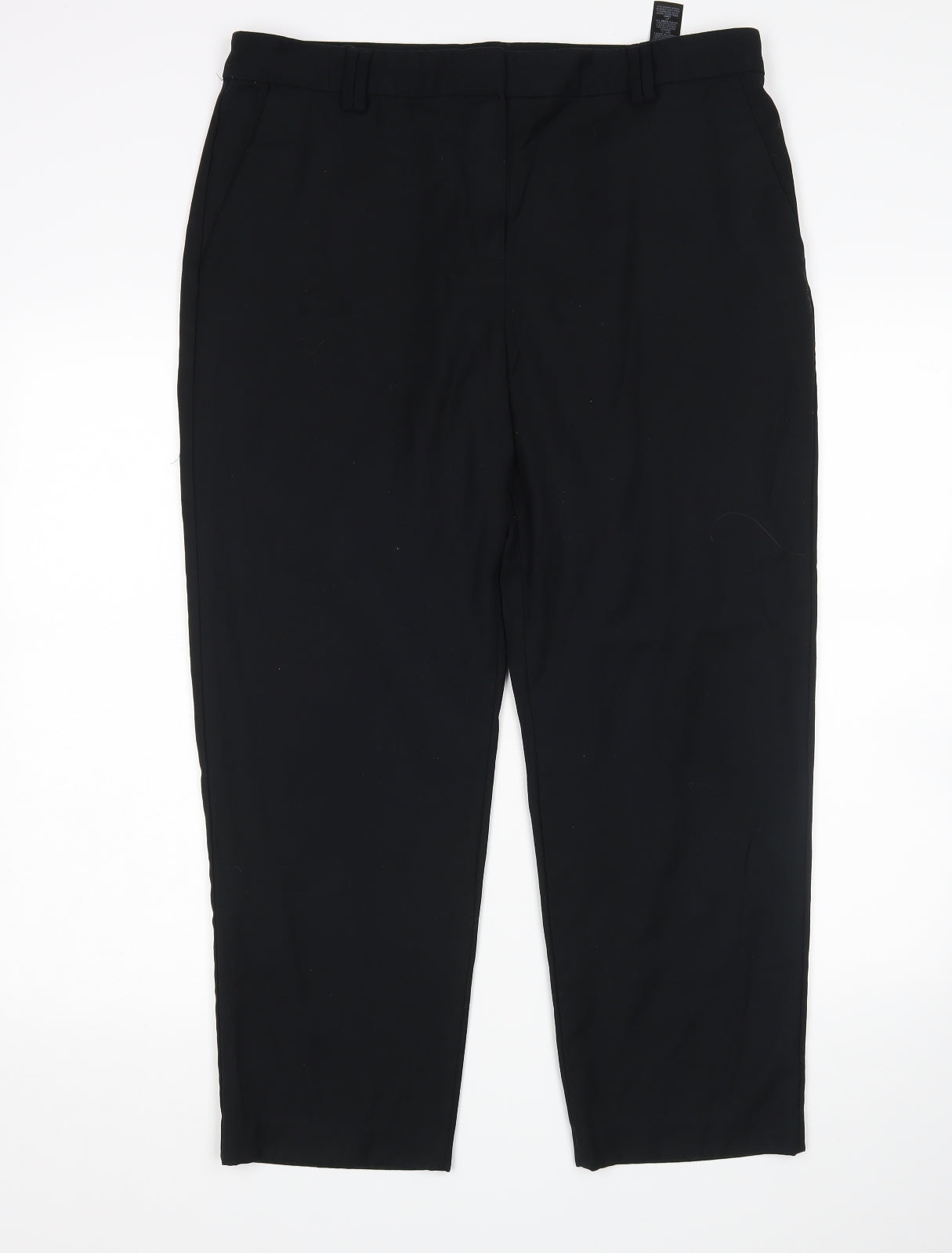 M&S Womens Black   Trousers  Size 14 L27 in