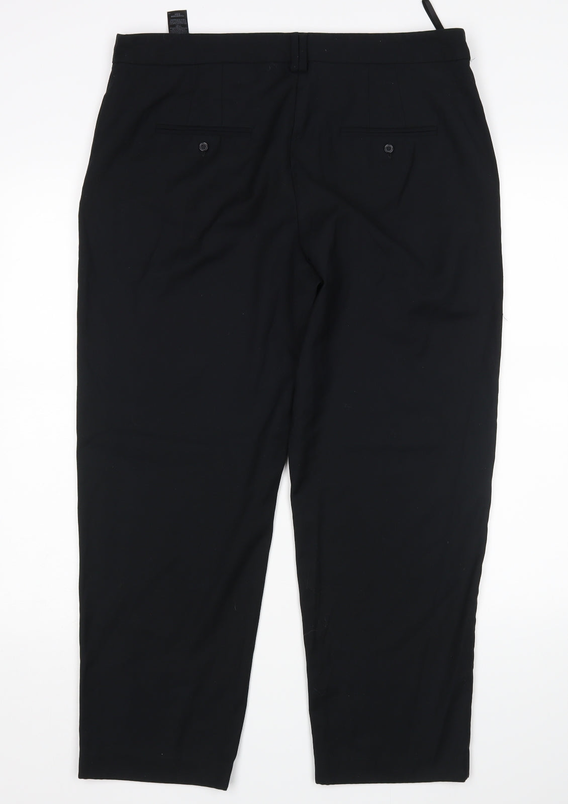 M&S Womens Black   Trousers  Size 14 L27 in