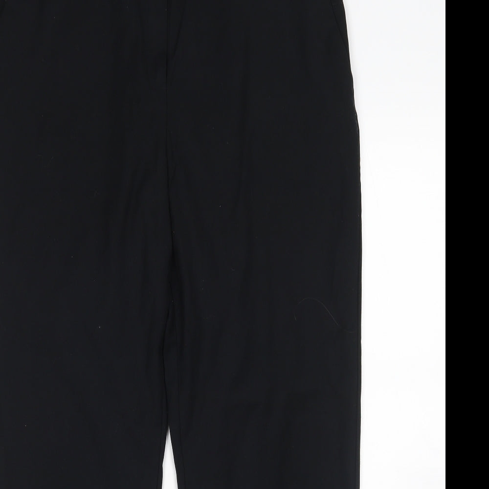 M&S Womens Black   Trousers  Size 14 L27 in
