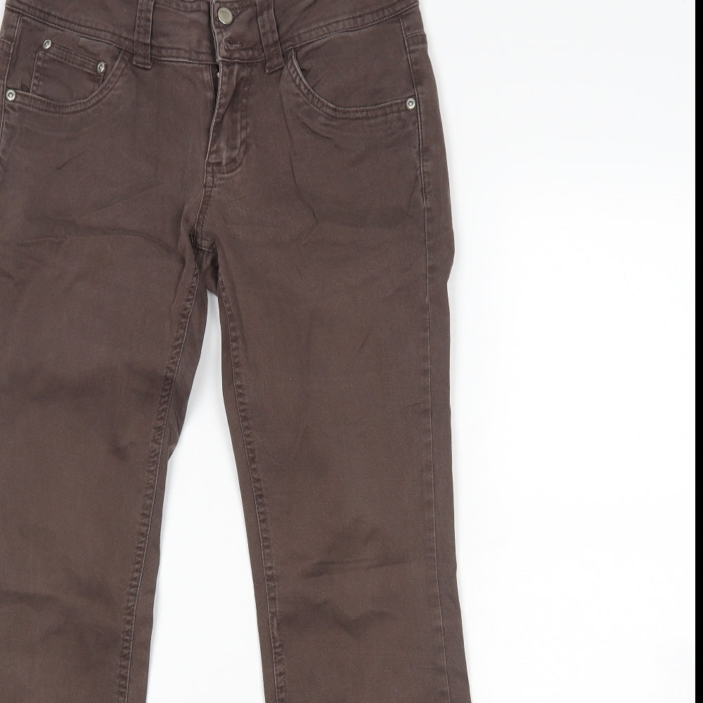 Denim Co Womens Brown   Bootcut Jeans Size 10 L30 in