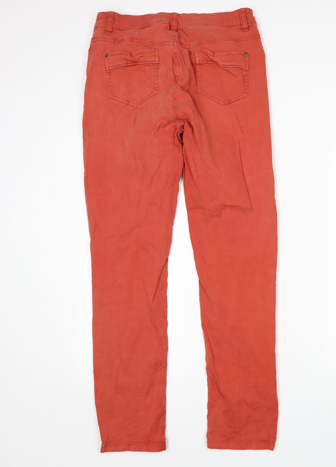 Manor Womens Orange   Skinny Jeans Size 12 L29 in