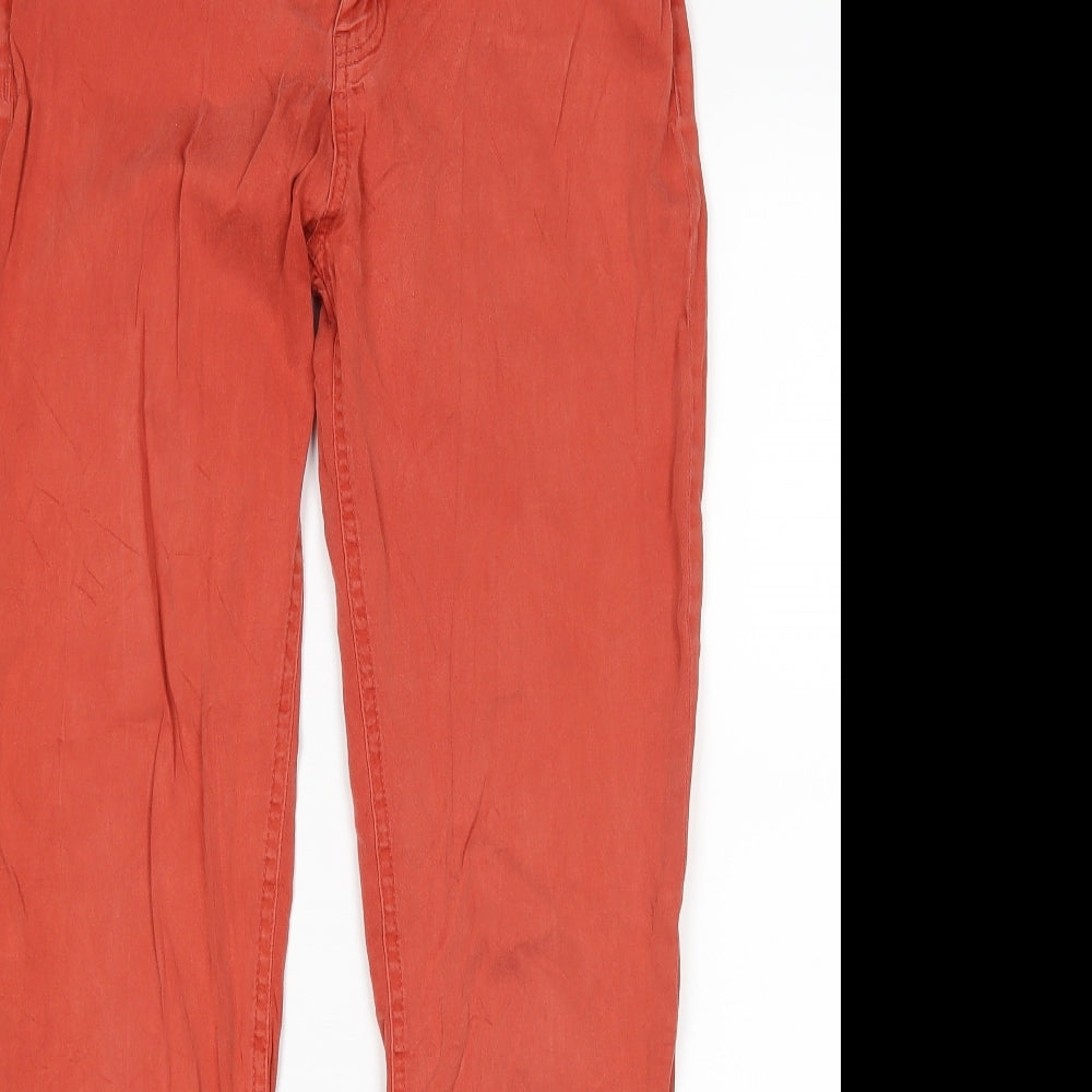 Manor Womens Orange   Skinny Jeans Size 12 L29 in