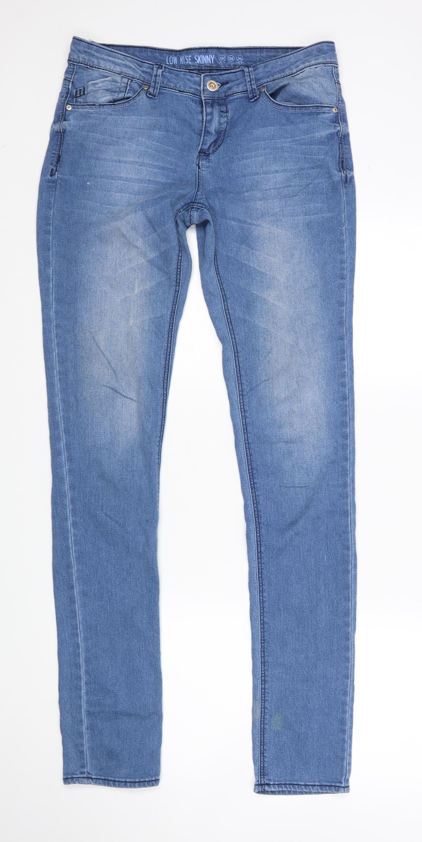 Denim CO Womens Blue   Skinny Jeans Size 10 L32 in