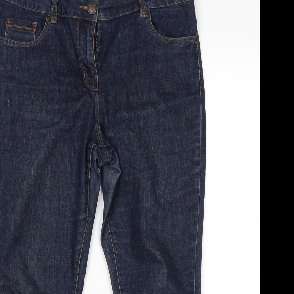 George Womens Blue   Cropped Jeans Size 14 L24 in