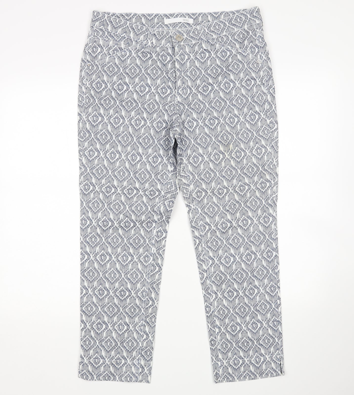 Mac Womens Multicoloured Argyle/Diamond  Straight Jeans Size 34 in L26 in