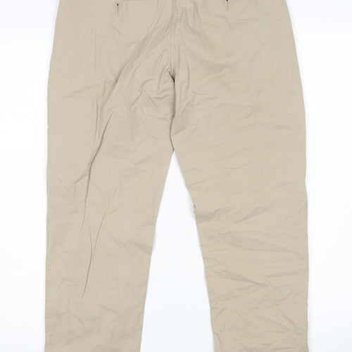 Papaya Womens Beige   Chino Trousers Size 10 L26 in