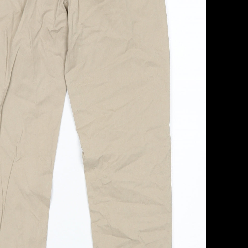 Papaya Womens Beige   Chino Trousers Size 10 L26 in