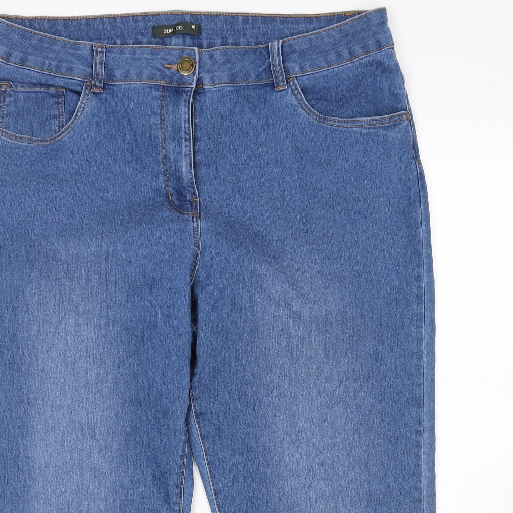 Bonmarche Womens Blue   Cropped Jeans Size 18 L24 in
