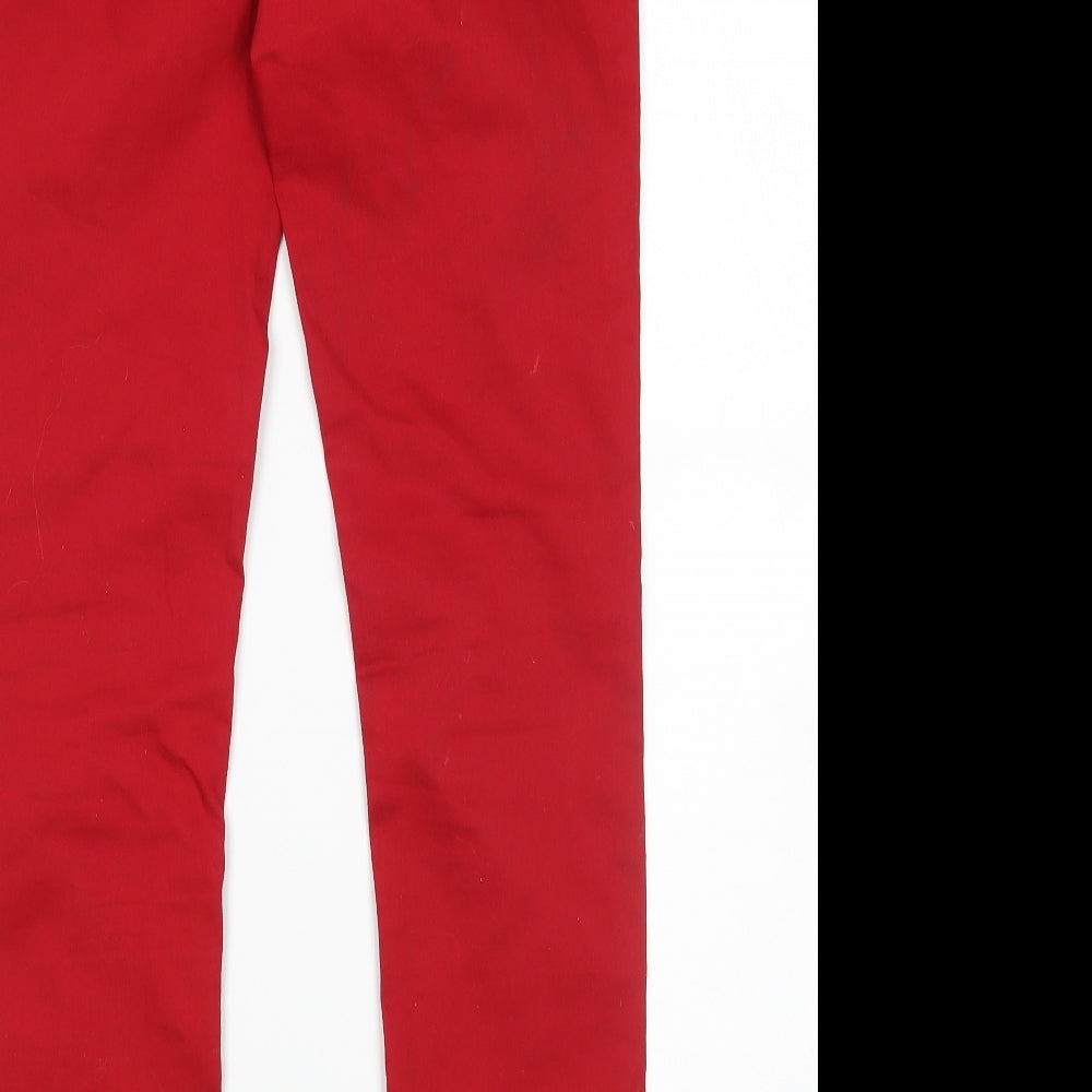 YESYES Womens Red   Skinny Jeans Size 10 L30 in