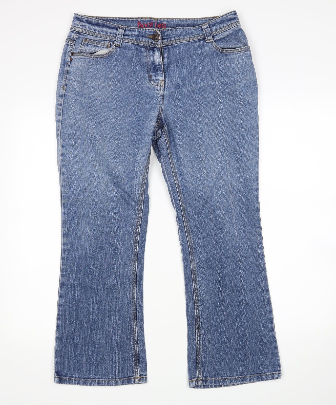 BHS Womens Blue   Bootcut Jeans Size 12 L26 in