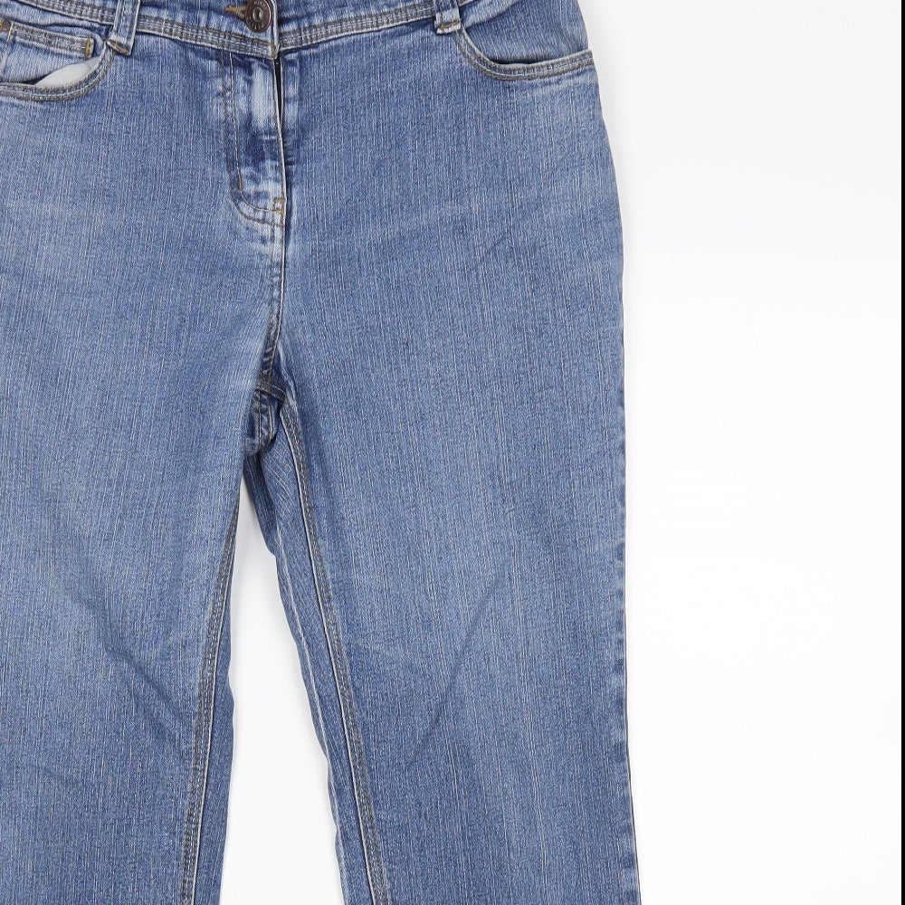 BHS Womens Blue   Bootcut Jeans Size 12 L26 in